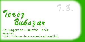 terez bukszar business card